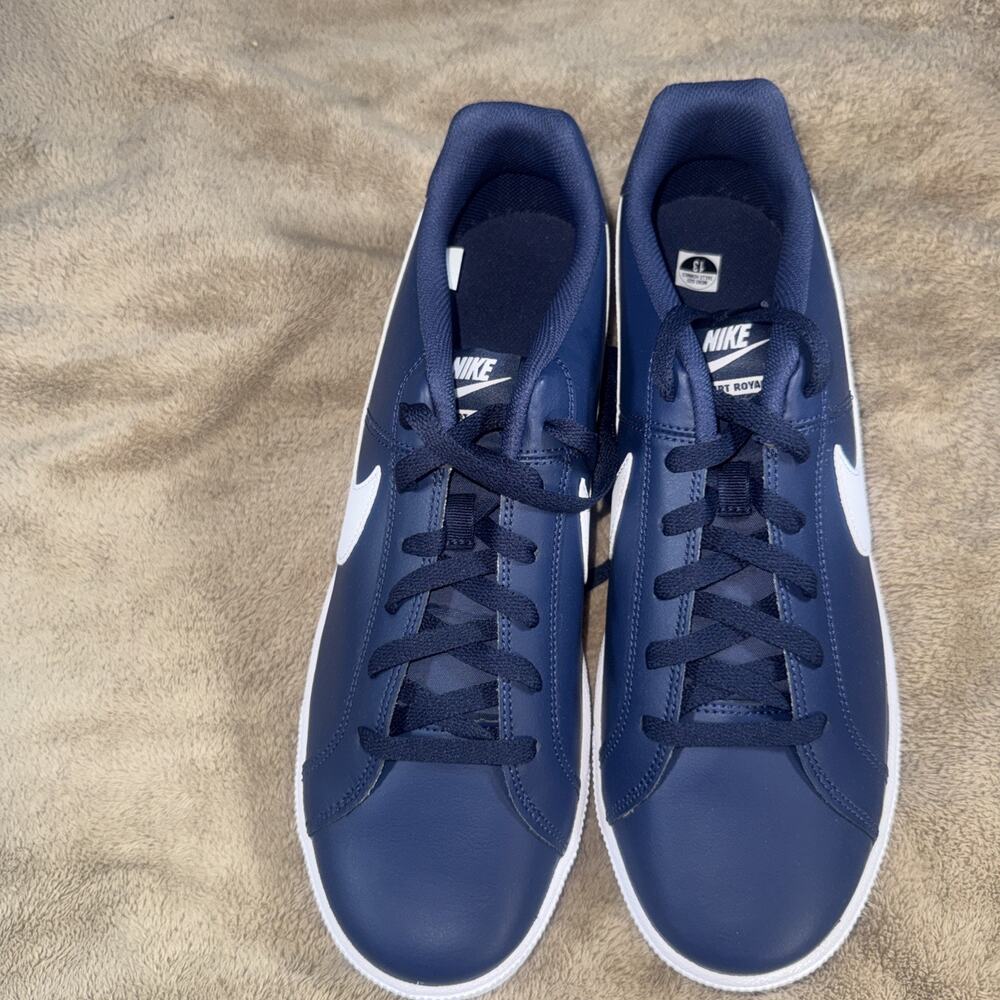 New Nike Court Royale Midnight Navy White Mens (749747-411) Sz 13 New No Box